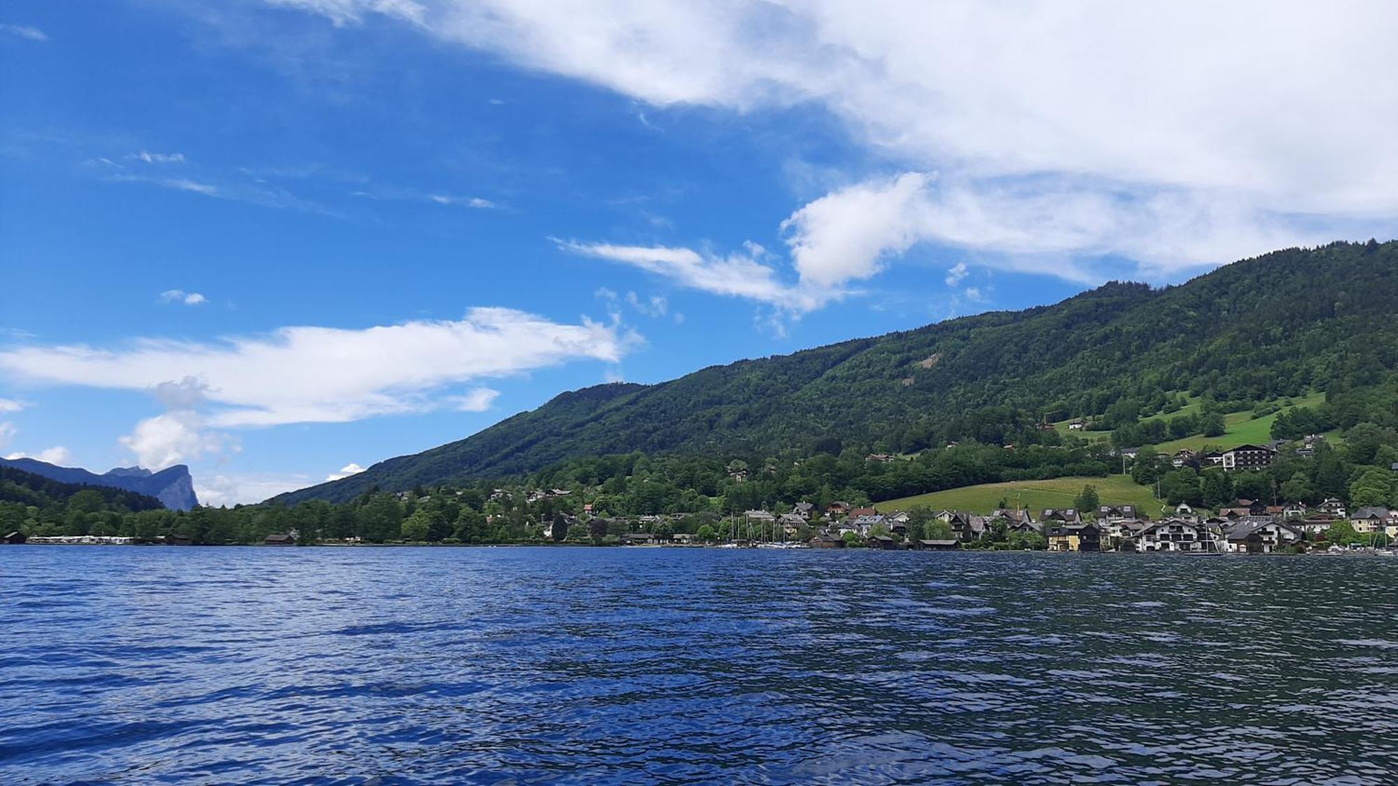 Ferienhaus Goldener Anker Unterach Am Attersee Luaran gambar